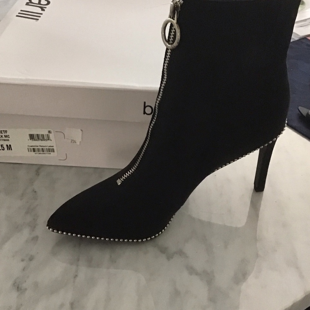 Bar III Elegant Black Heeled Boots